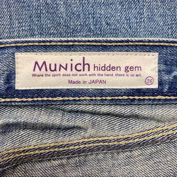 MUNICH Light Wash Straight Leg Denim Jeans Size 26 - Picture 6 of 7